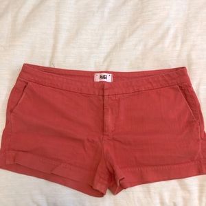 Paige coral/rust shorts, super cute for summer.
